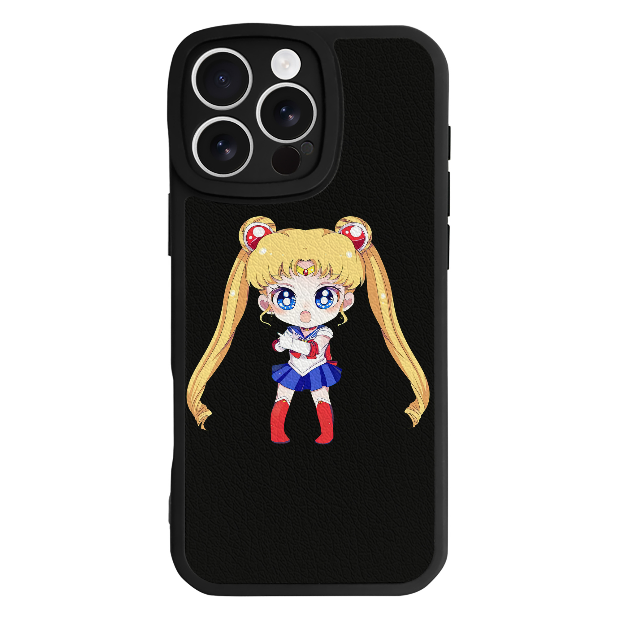 （画像用） 美少女戦士セーラームーン 月野 うさぎ つきの うさぎ Sailor Moon Tsukino Usagi 【iPhone 16シリーズ対応】シリコンスマホケース（レザー調） 材質：シリコン